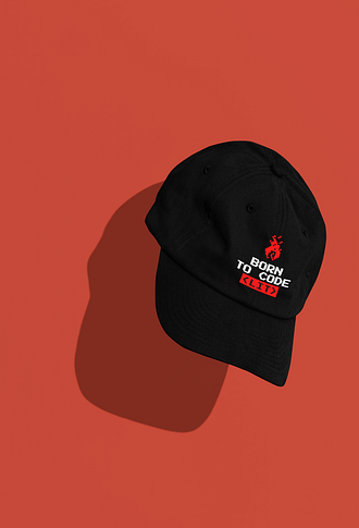 Born To Code Lit Baseball Cap