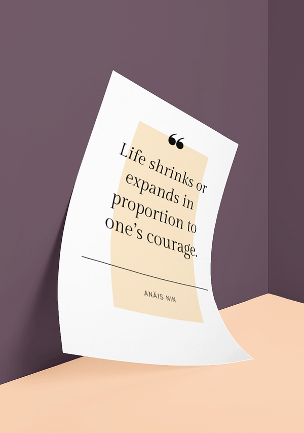 One’s Courage Poster