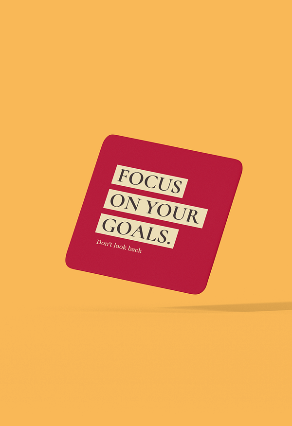 Focus On Your Goals Coaster