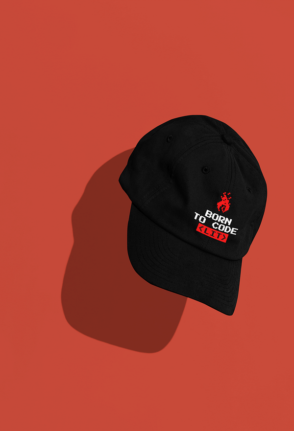 Born To Code Lit Baseball Cap