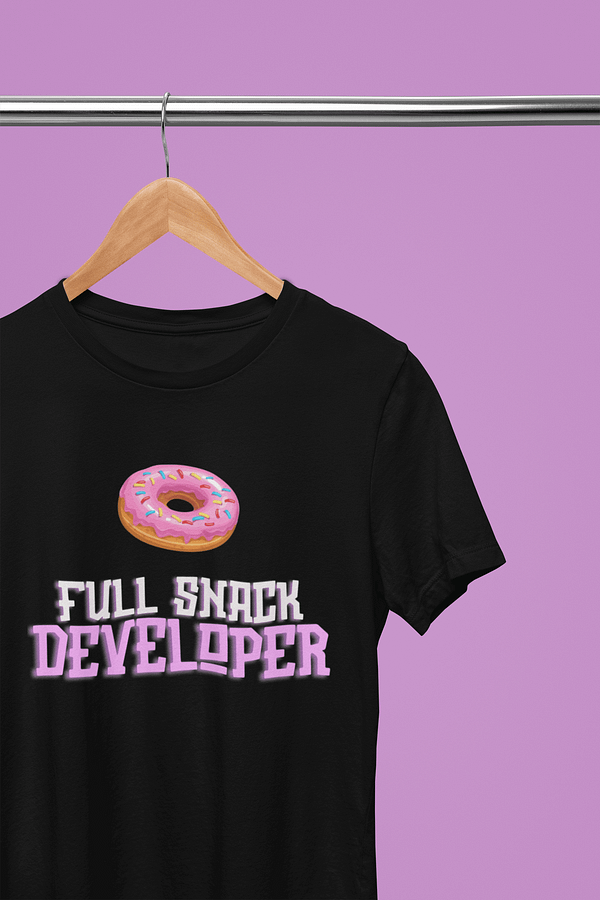 Full Snack Developer T-Shirt - Fuel Your Coding Hunger